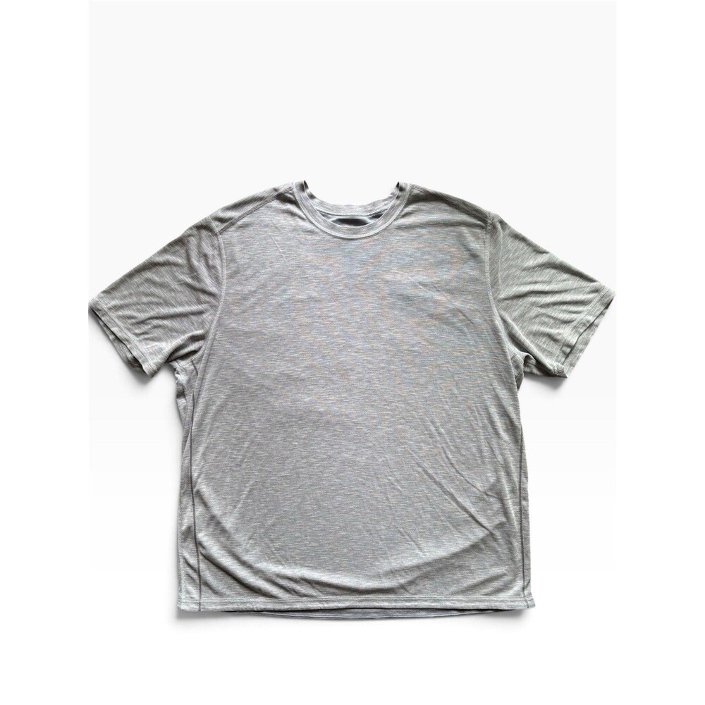 Tommy Bahama Grey Short Sleeve Shirt Mens Grandpa Fisherman Vacation Dadcore